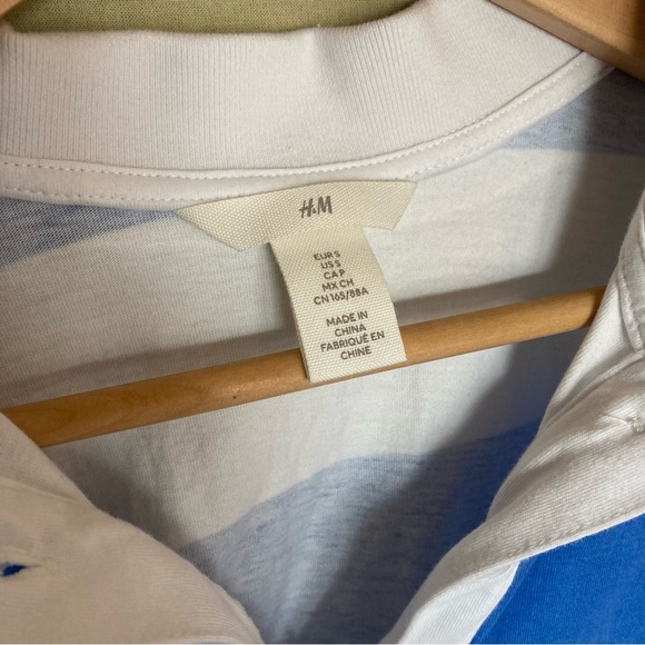 H&M size S blue and white casual t-shirt, 100% cotton - Picture 4 of 4